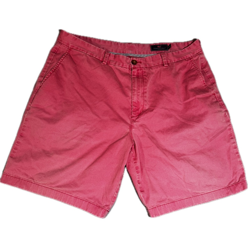 Vineyard Vines Breaker Shorts Mens 38 Pink Coral Stretch Chino Preppy Summer
